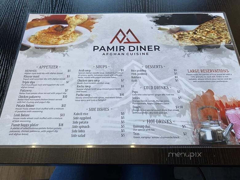 Pamir Diner - Delta, BC menu_pic