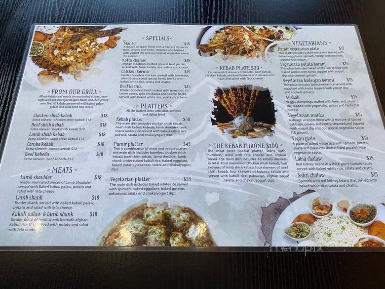 Pamir Diner - Delta, BC menu_pic