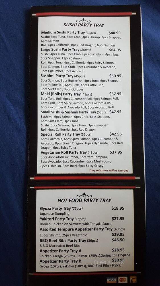 Wakame Sushi - Toronto, ON menu_pic
