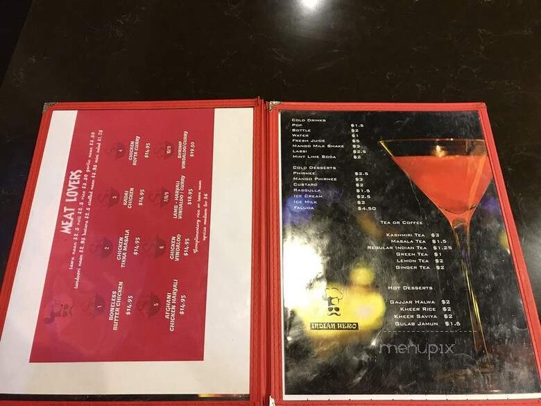 Indian Hero - Brampton, ON menu_pic