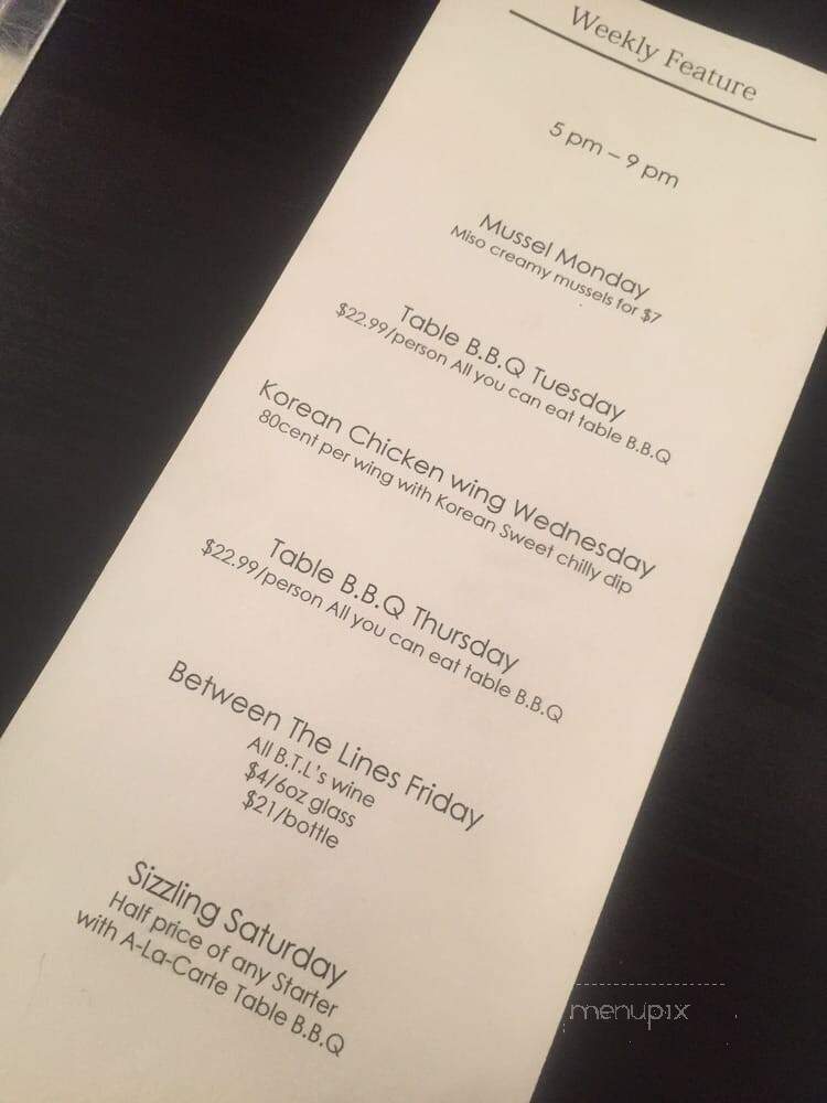 Naysa Fusion - Saintt Catharines, ON menu_pic