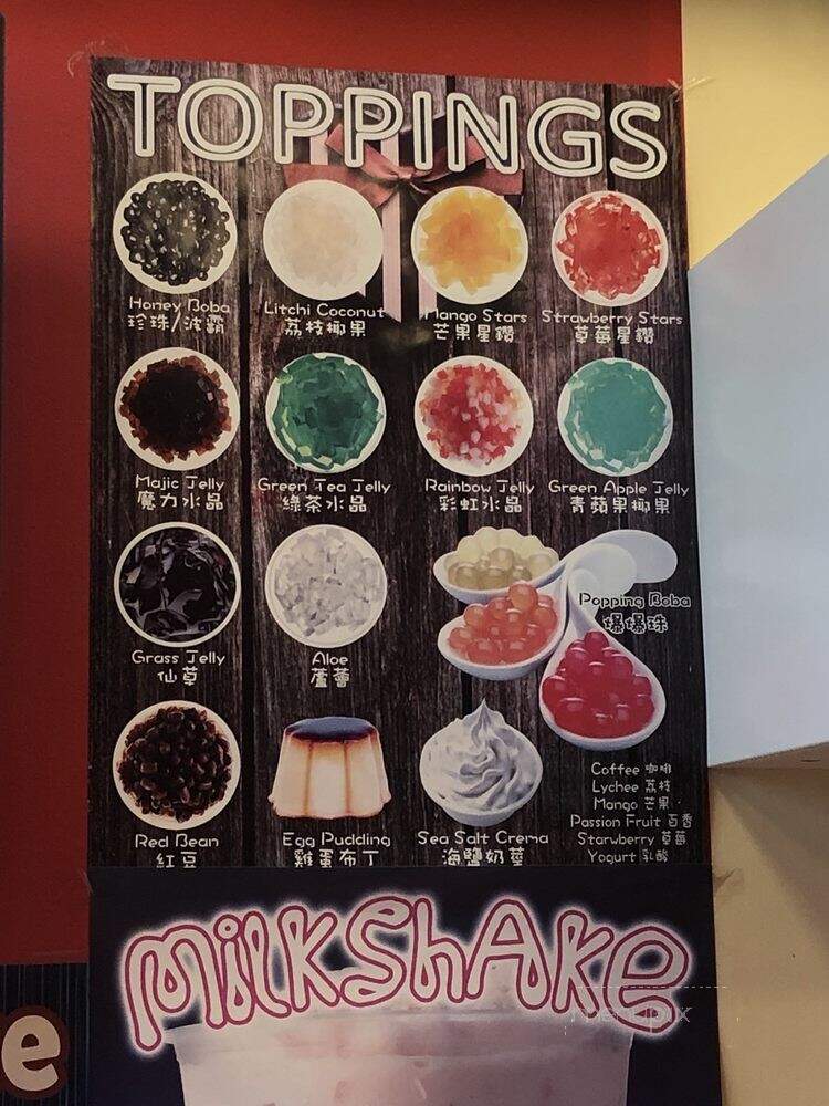 Quickly Premium Bubble Tea - Edmonton, AB menu_pic