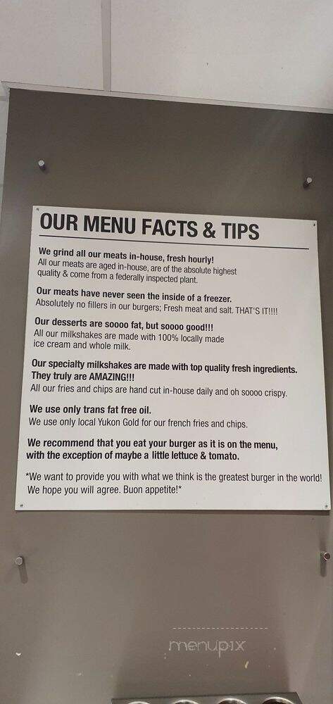 Holy Chuck - Vaughan, ON menu_pic