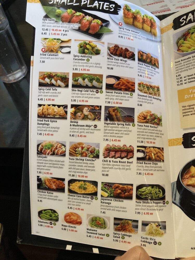 Gyu-Kaku Japanese BBQ - Vancouver, BC menu_pic