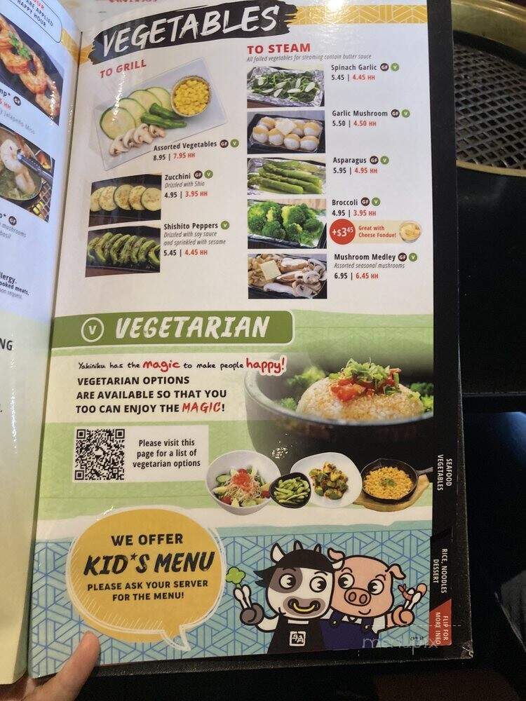 Gyu-Kaku Japanese BBQ - Vancouver, BC menu_pic