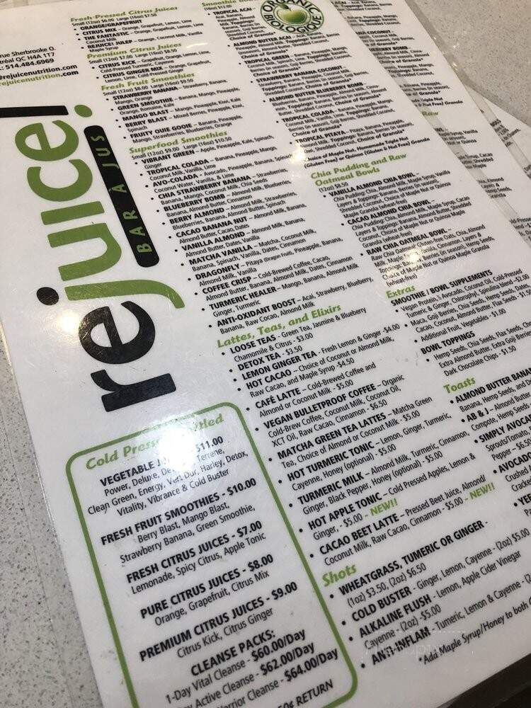 Rejuice Nutrition - Montreal, QC
