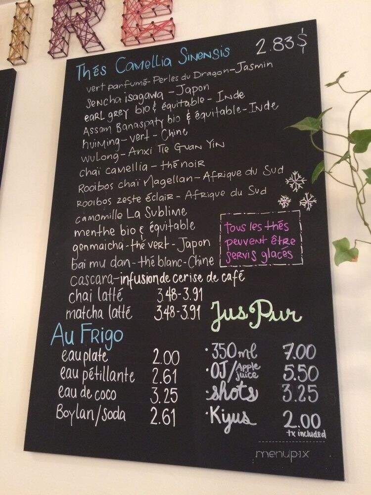 Melk Bar a Cafe - Montreal, QC menu_pic