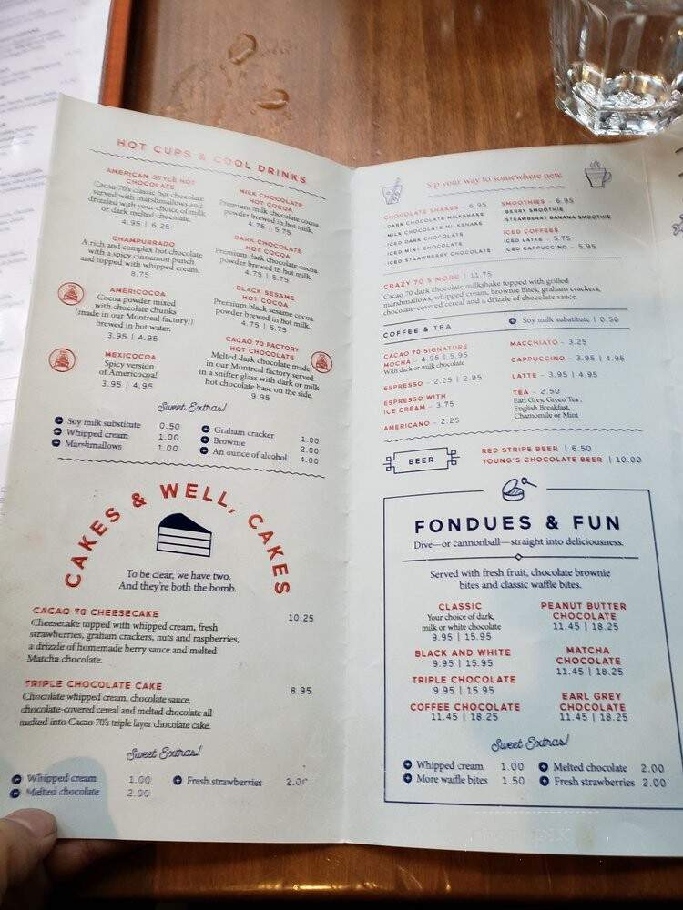 Cacao 70 - Montreal, QC menu_pic