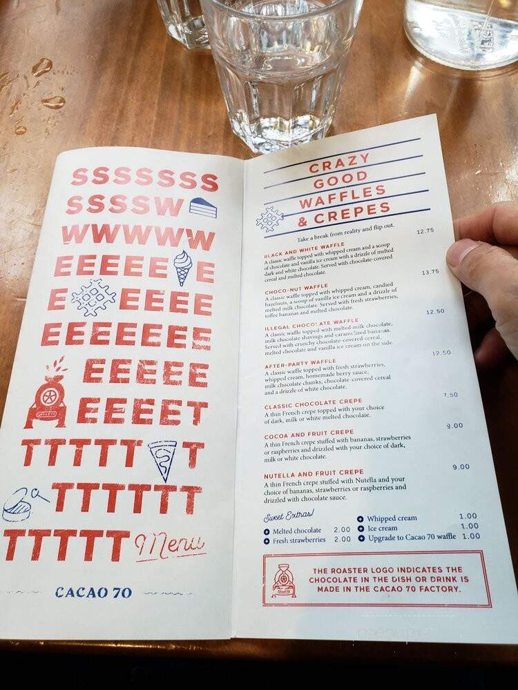 Cacao 70 - Montreal, QC menu_pic