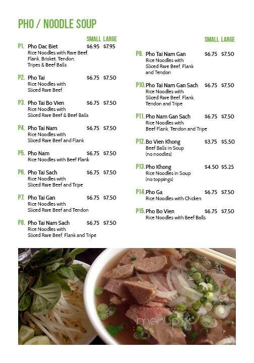 Thai's Saigon Bistro - Burnaby, BC menu_pic
