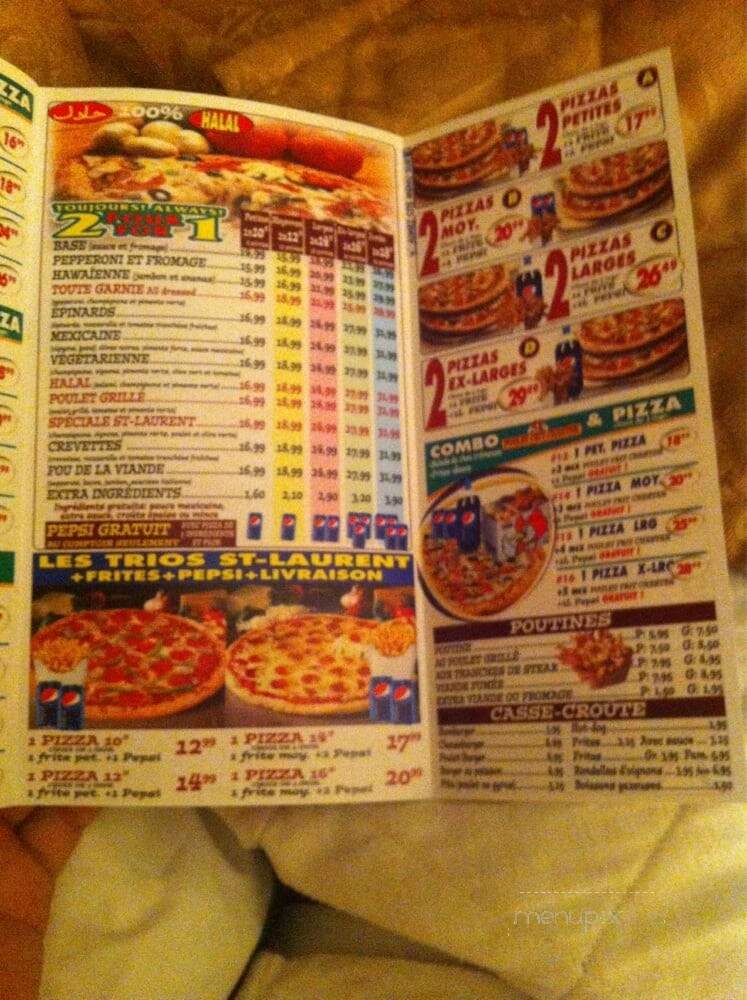 Pizza St-Laurent - Montreal, QC menu_pic