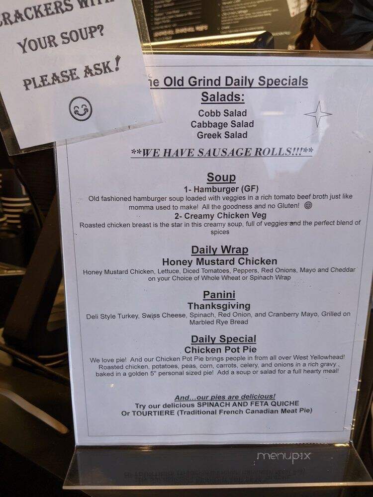 The Old Grind - Hinton, AB menu_pic