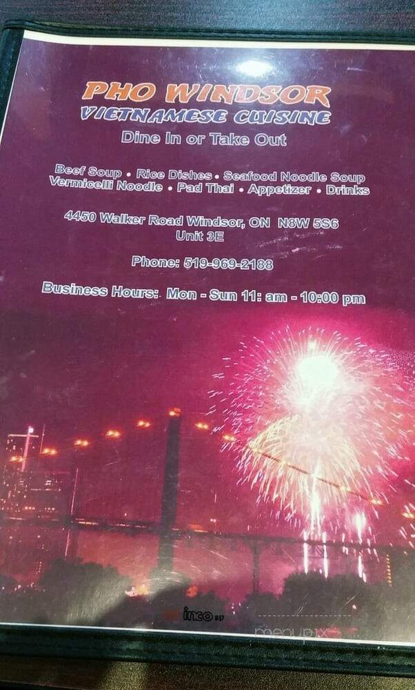 Pho Windsor - Windsor, ON menu_pic