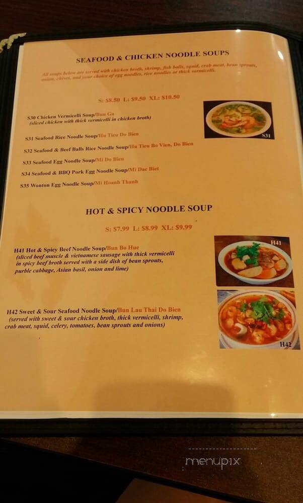 Pho Windsor - Windsor, ON menu_pic