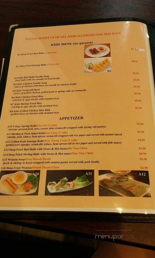 Pho Windsor - Windsor, ON menu_pic
