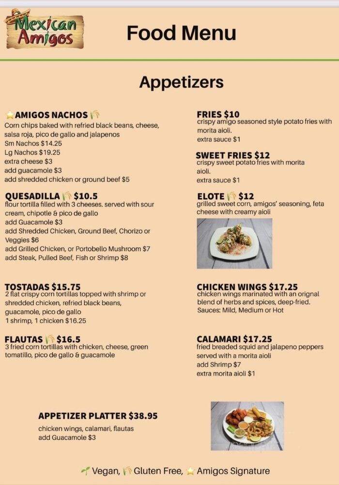 Mexican Amigos - Richmond Hill, ON menu_pic