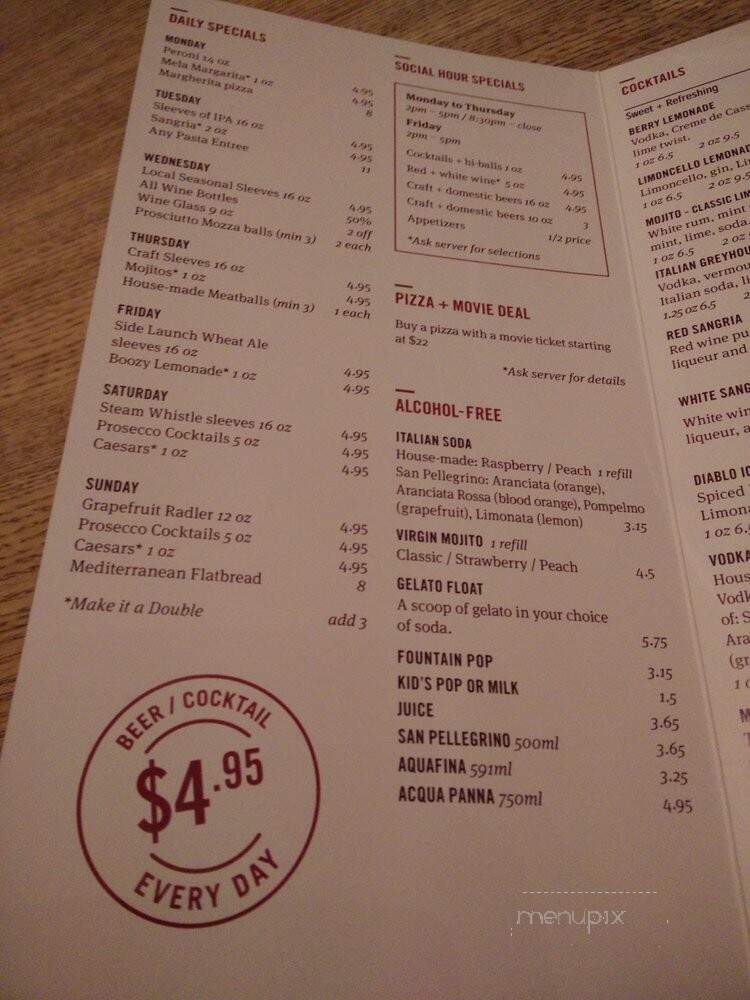 Famoso Neapolitan Pizzeria - Waterloo, ON menu_pic