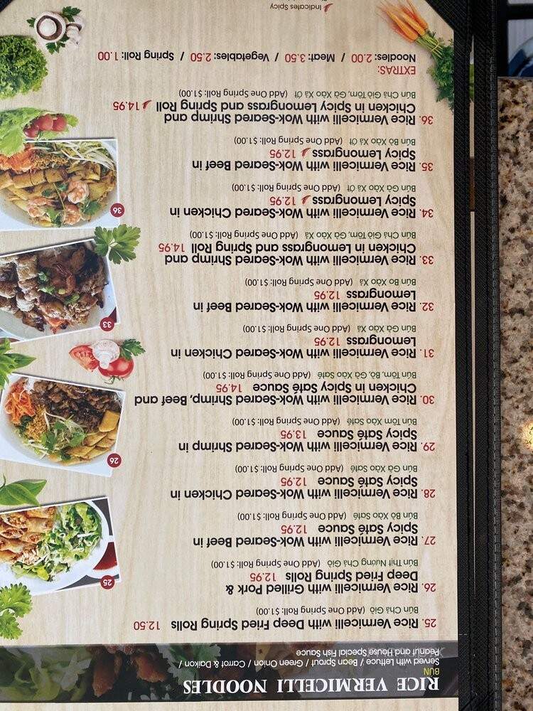 Pho Sate - Calgary, AB menu_pic