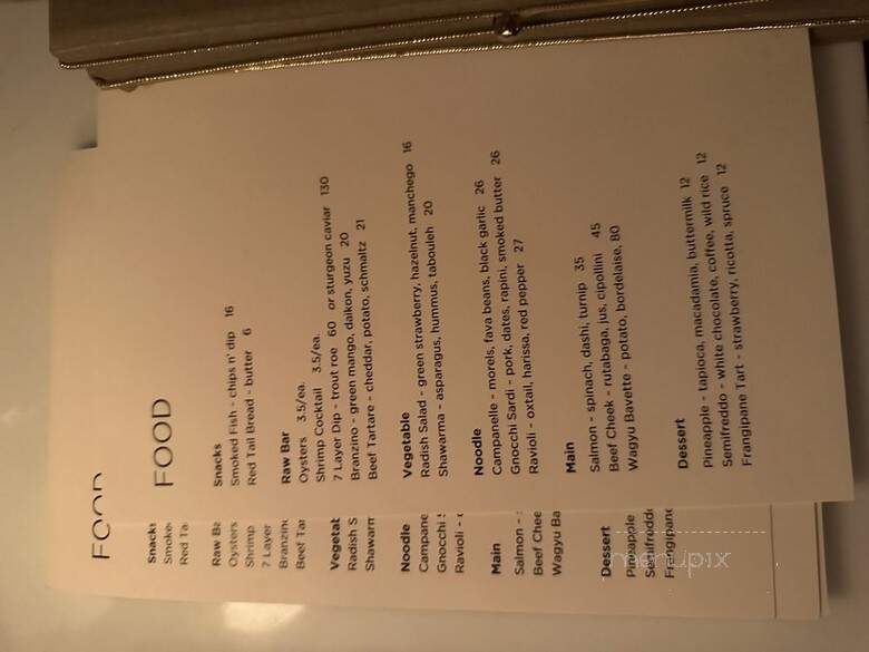 Grey Gardens - Toronto, ON menu_pic