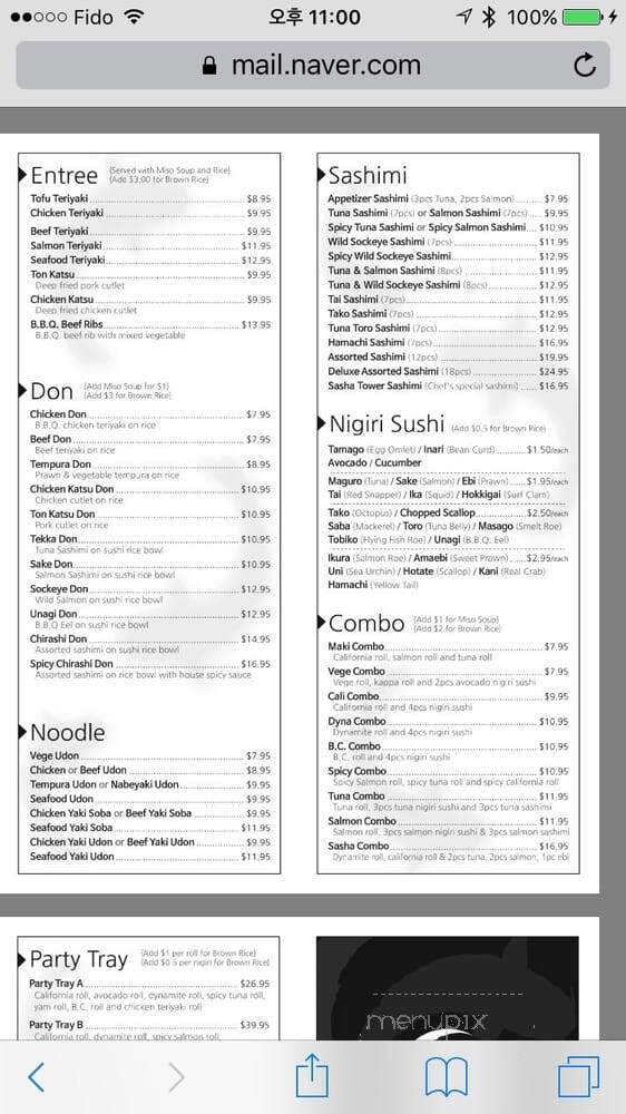 Sasha Sushi - Abbotsford, BC