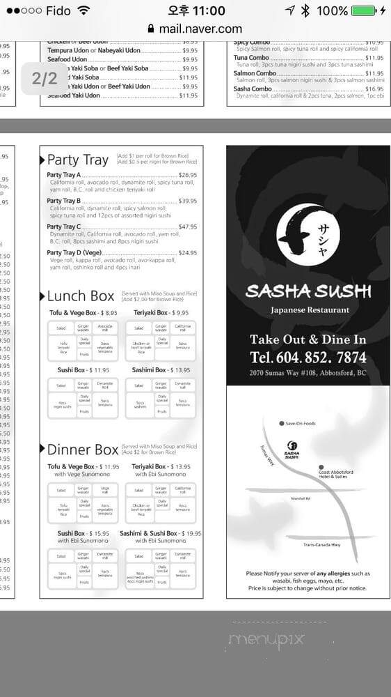 Sasha Sushi - Abbotsford, BC