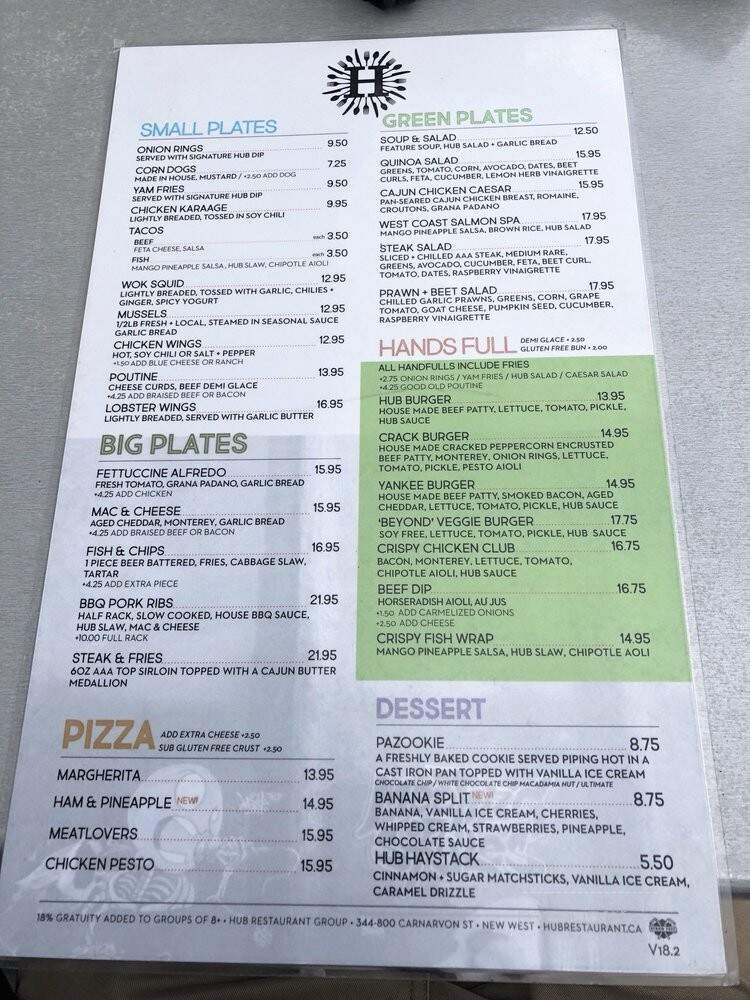 Hub Restaurant New West - New Westminster, BC