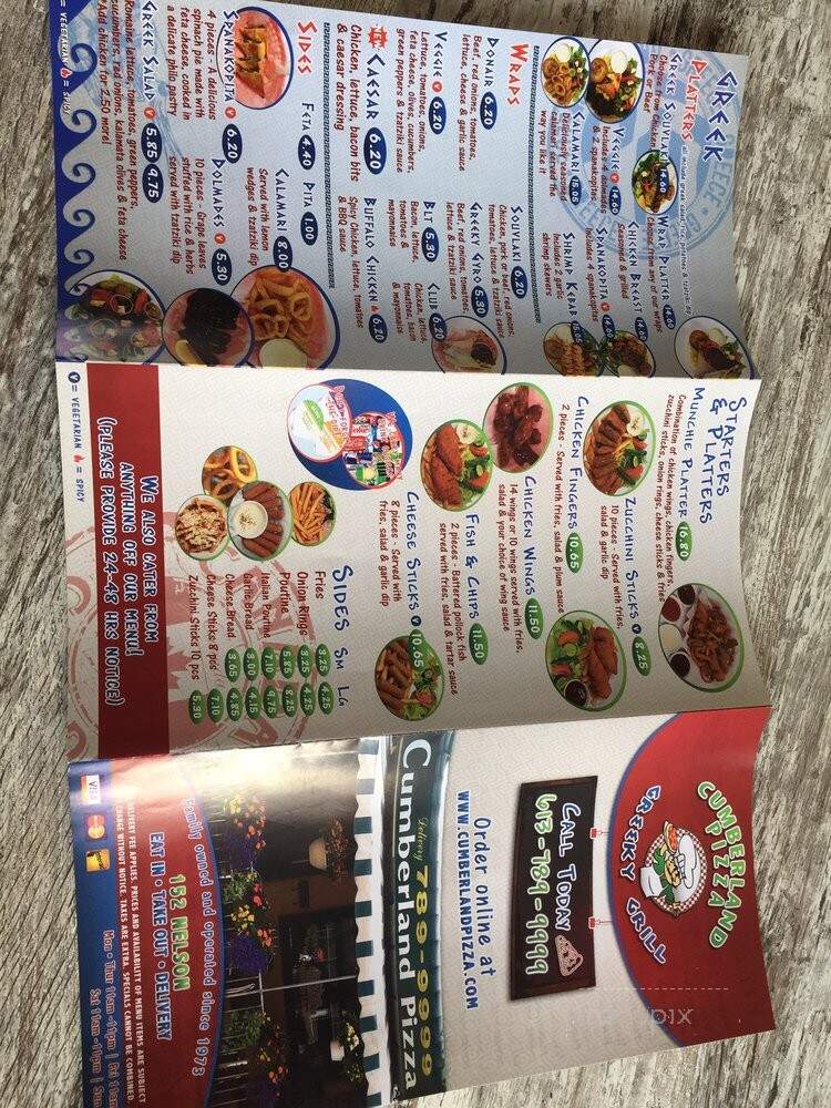 Cumberland Pizza - Ottawa, ON menu_pic