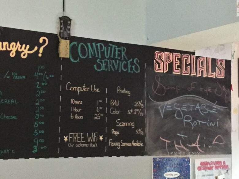 Naked Cyber Cafe & Espresso Bar - Edmonton, AB menu_pic