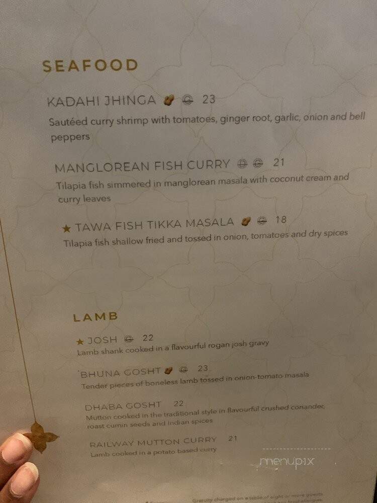 Chef Sanjeev Kapoor's Khazana - Milton, ON menu_pic