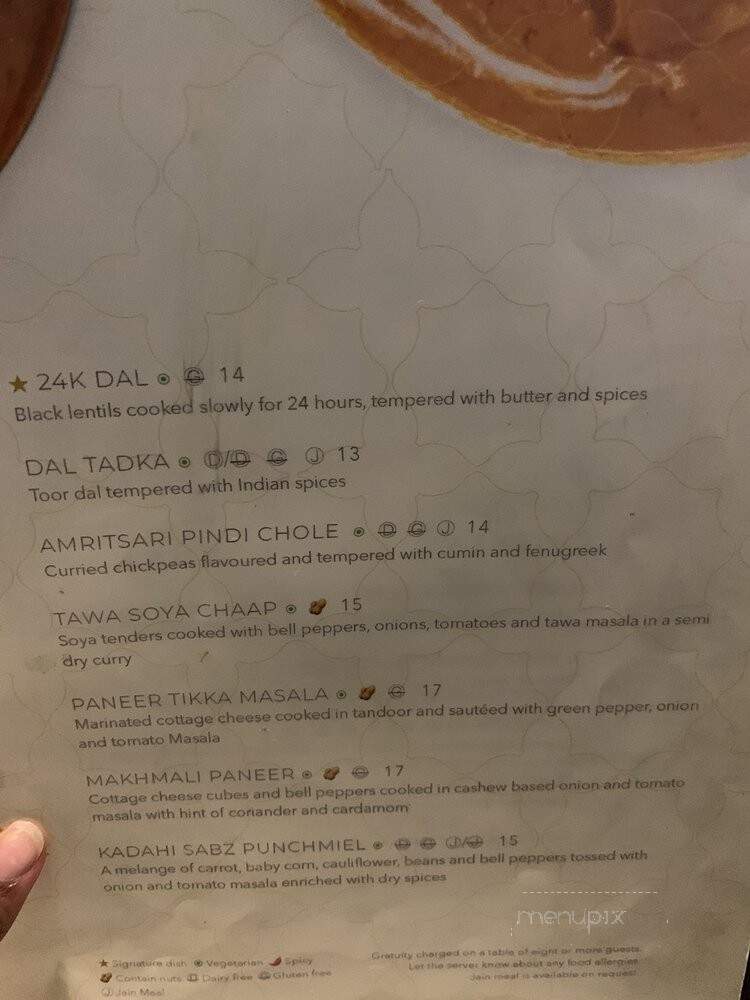 Chef Sanjeev Kapoor's Khazana - Milton, ON menu_pic