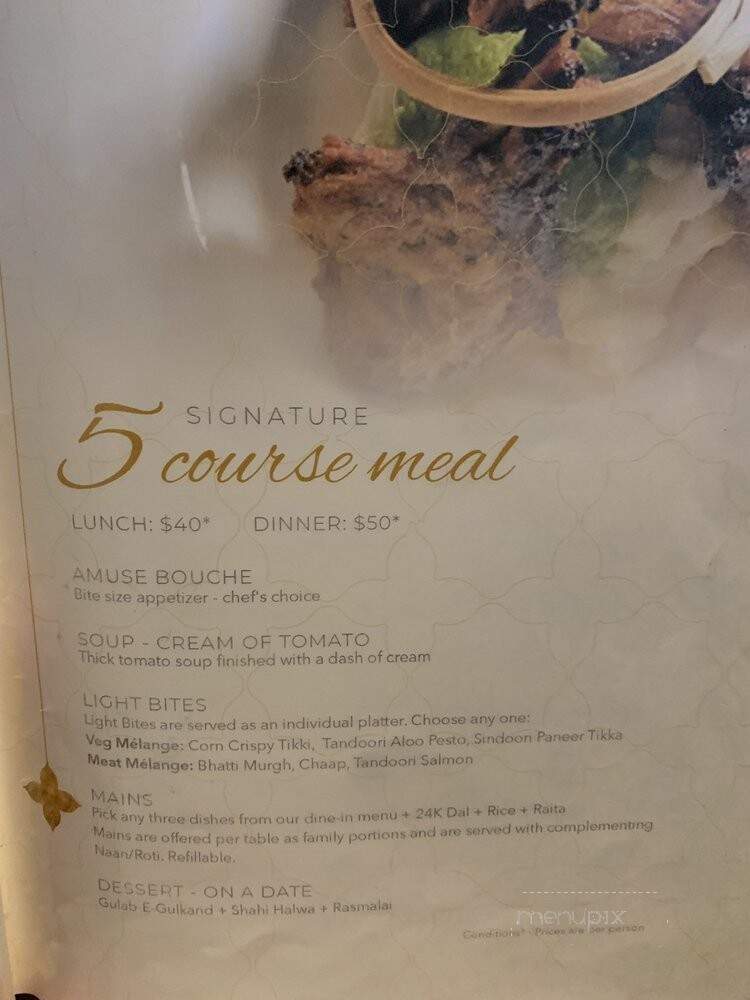 Chef Sanjeev Kapoor's Khazana - Milton, ON menu_pic