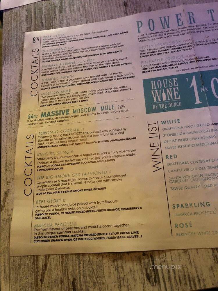 District Eatery - Toronto, ON menu_pic