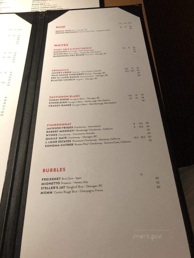 The Keg Steakhouse & Bar - Banff, AB menu_pic