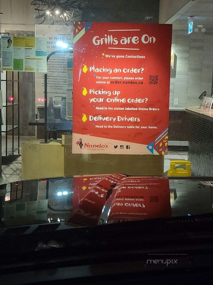 Nando's Flame Grilled Chicken - Edmonton, AB menu_pic