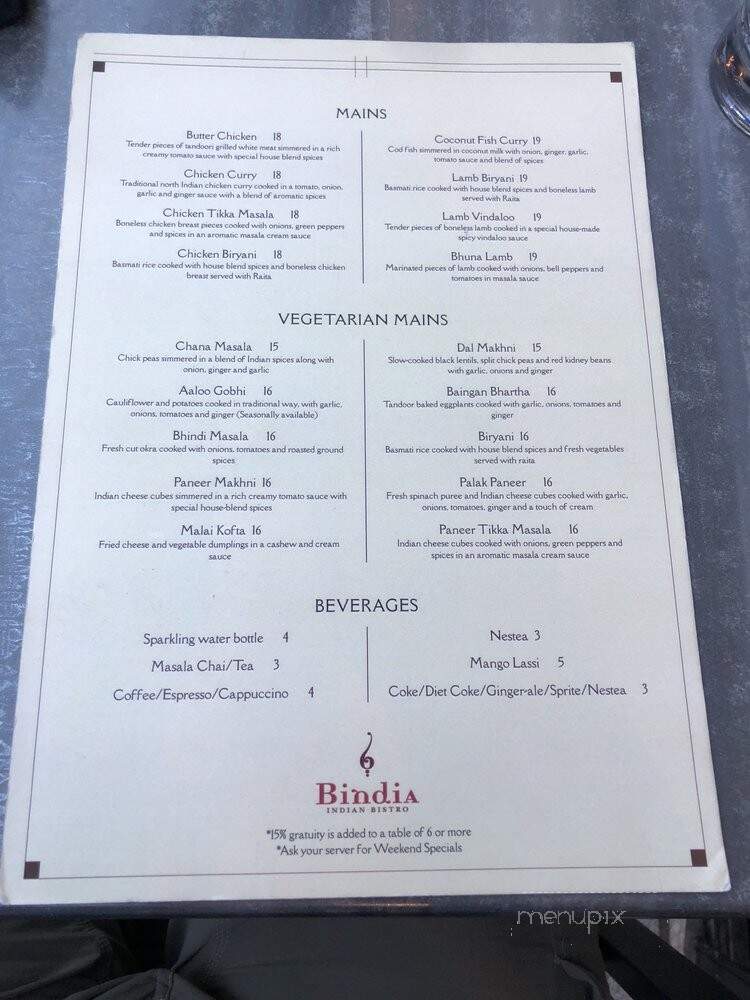 Bindia Indian Bistro - Toronto, ON