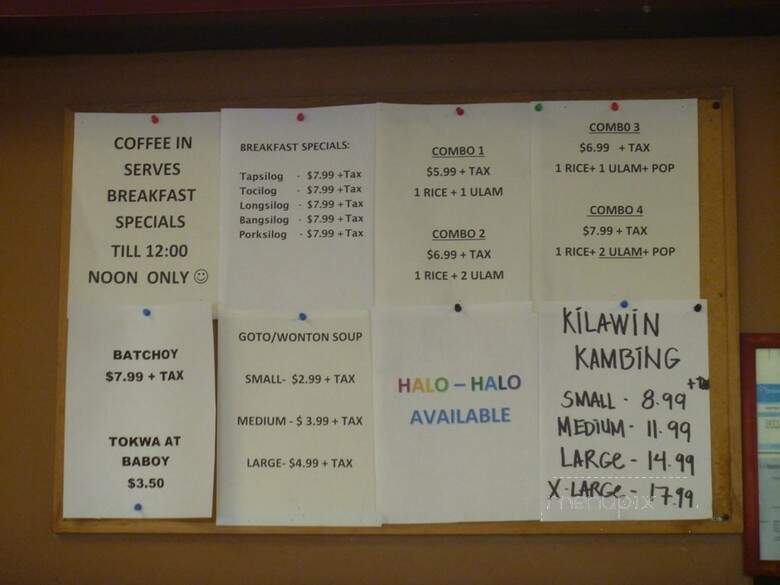 Coffee In - Scarborough, ON menu_pic