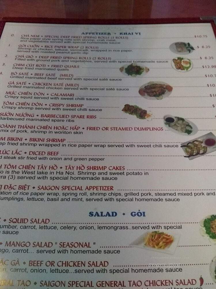 Saigon Pho - Orleans, ON menu_pic