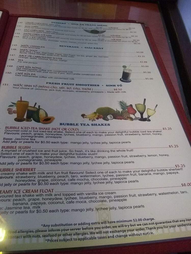 Saigon Pho - Orleans, ON menu_pic