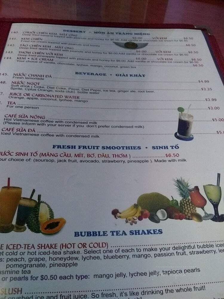 Saigon Pho - Orleans, ON menu_pic