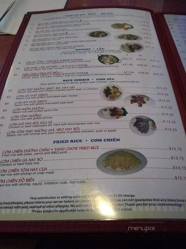Saigon Pho - Orleans, ON menu_pic