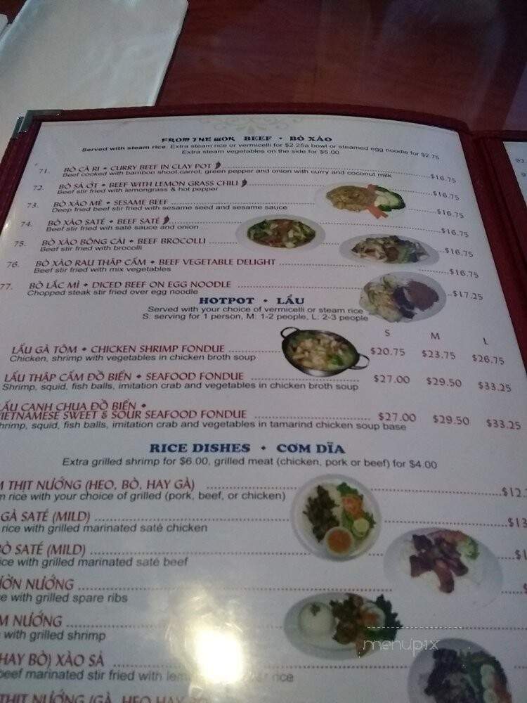 Saigon Pho - Orleans, ON menu_pic