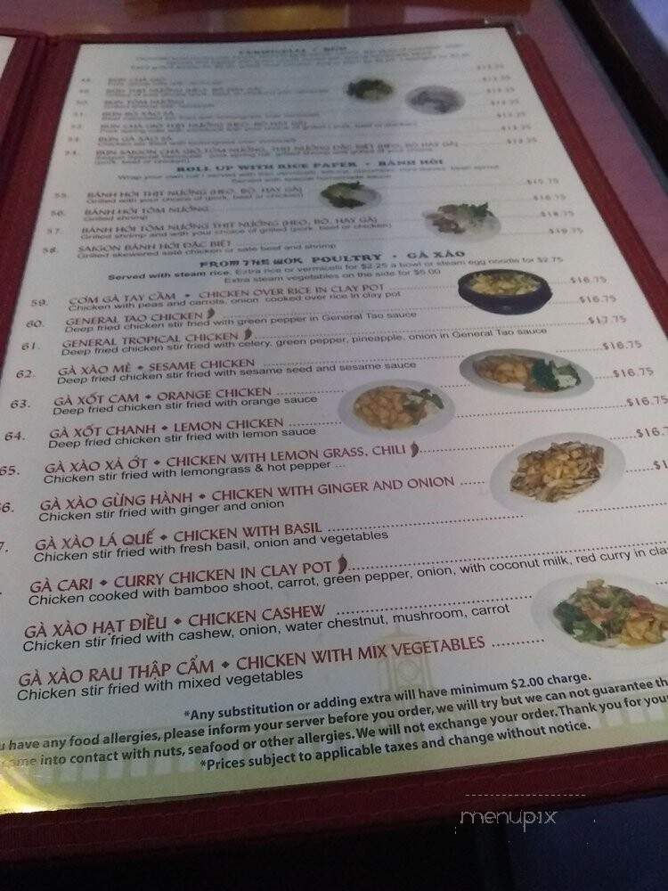 Saigon Pho - Orleans, ON menu_pic