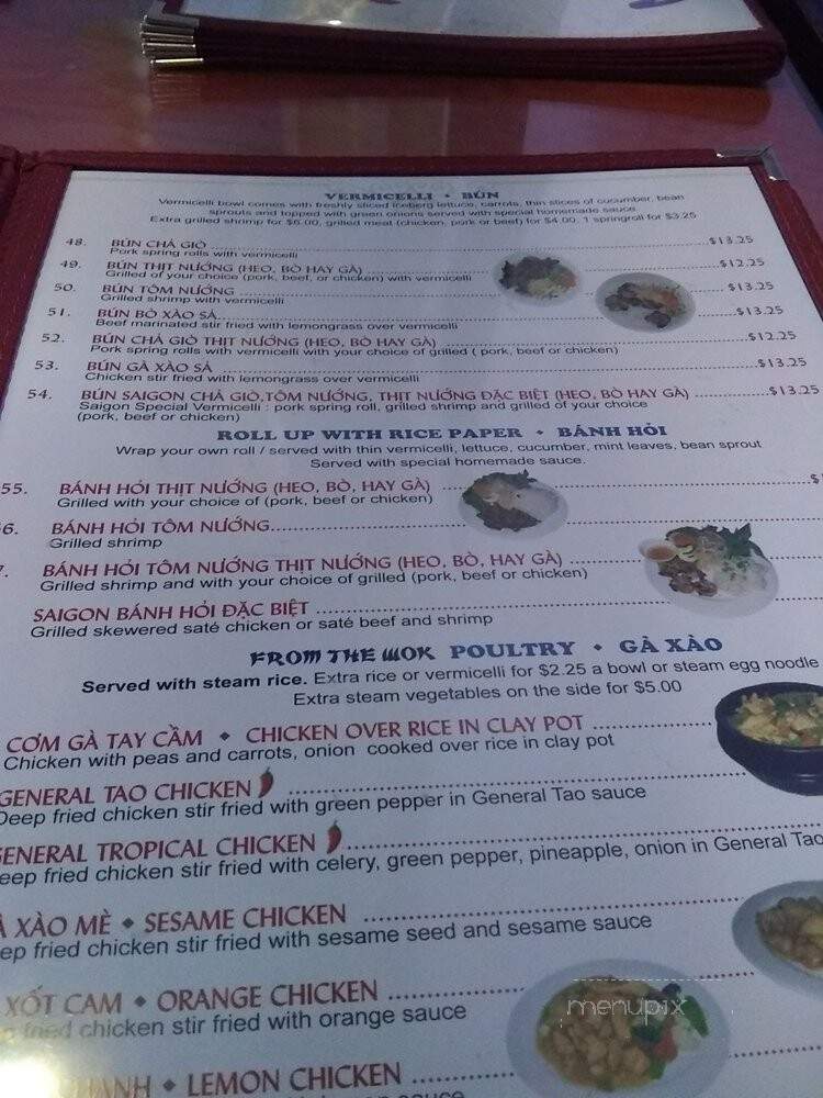 Saigon Pho - Orleans, ON menu_pic