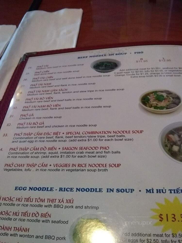 Saigon Pho - Orleans, ON menu_pic