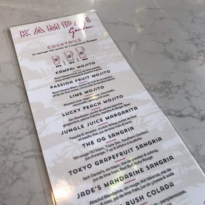 Kampai Garden - Montreal, QC menu_pic
