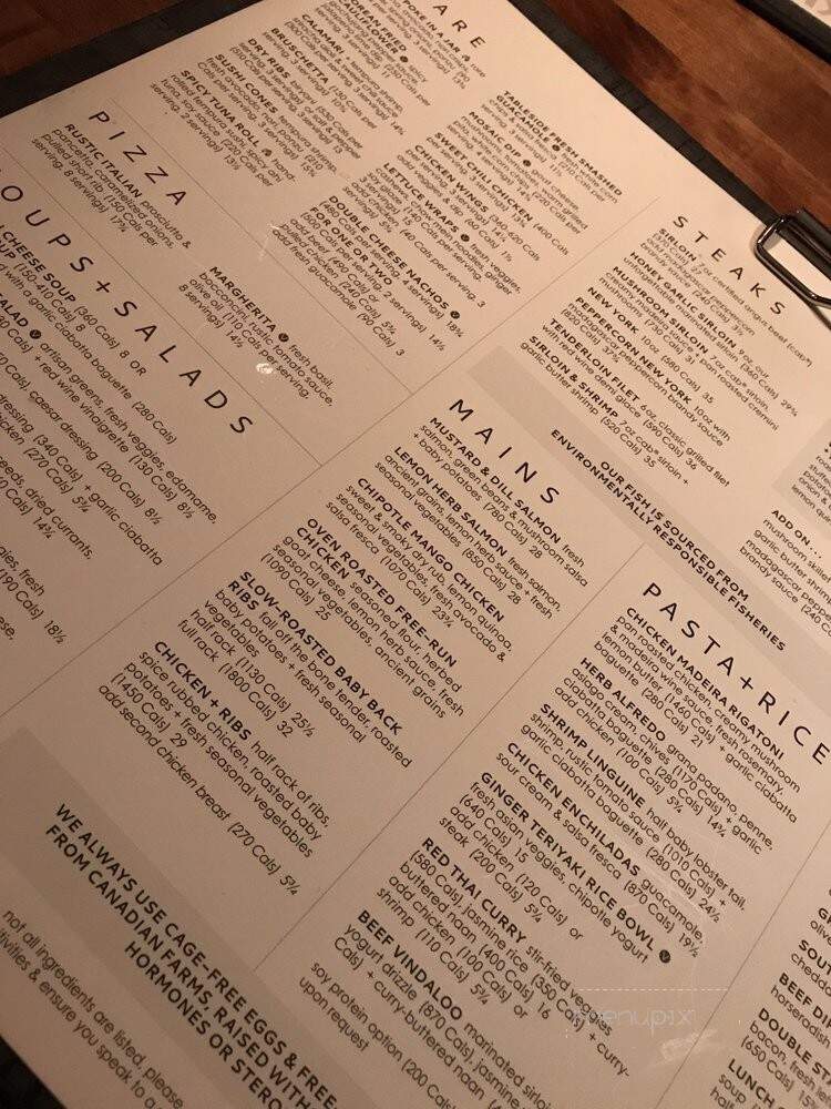 Moxie's Grill & Bar - Brampton, ON menu_pic