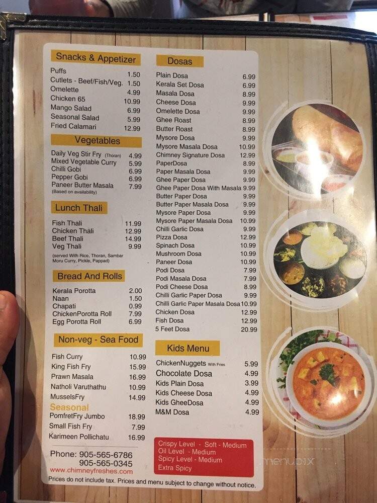 Chimney Fresh - Mississauga, ON menu_pic