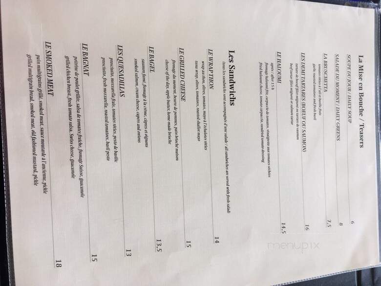 Toi Moi & Cafe - Rosem?re, QC menu_pic