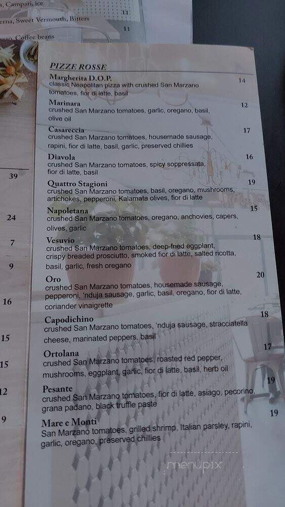Pizzeria Oro di Napoli - Toronto, ON menu_pic