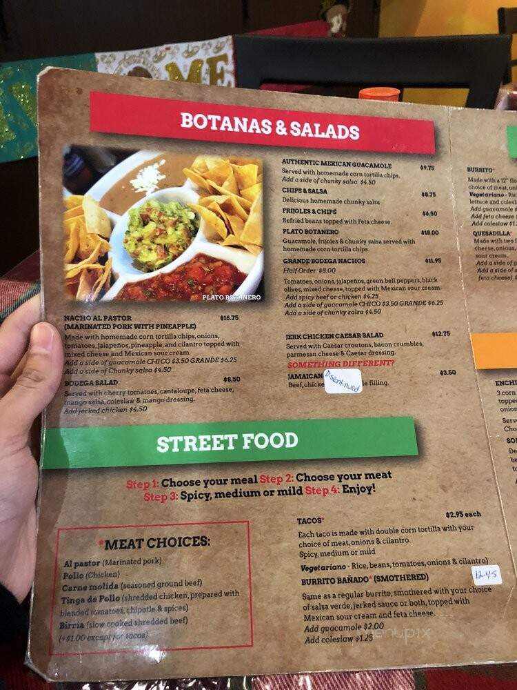 Bodega - Calgary, AB menu_pic